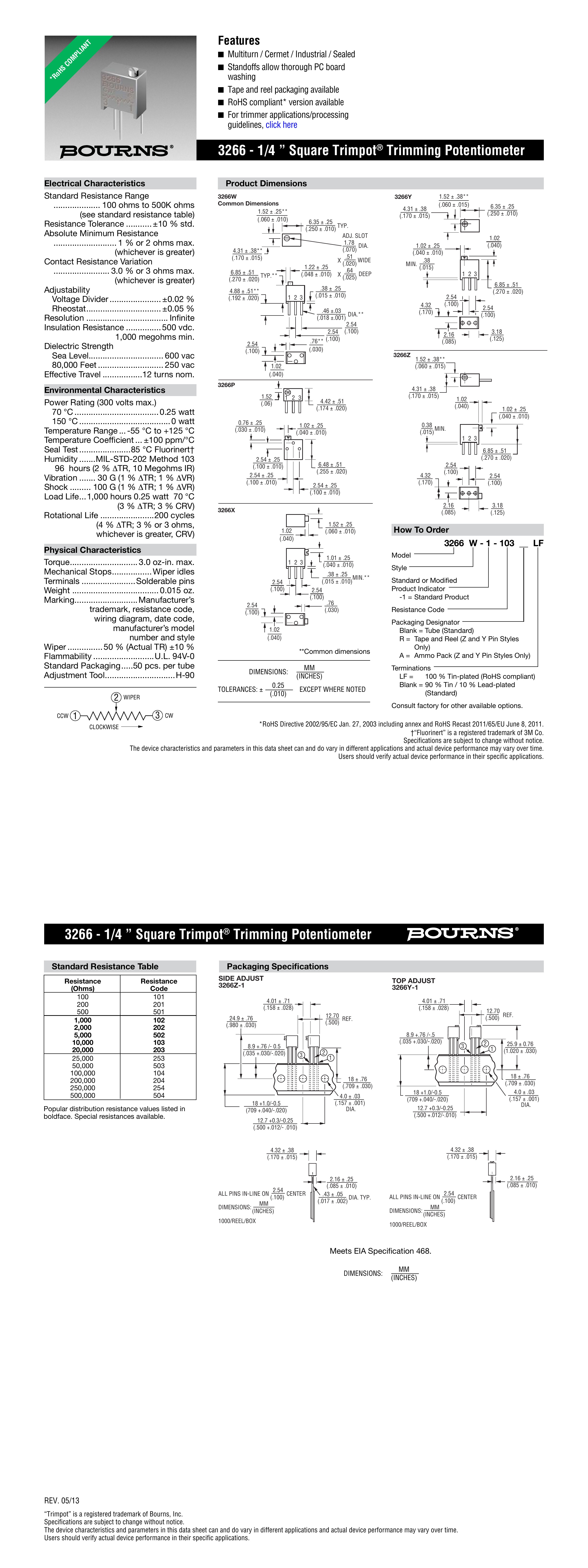 3266 Datasheet