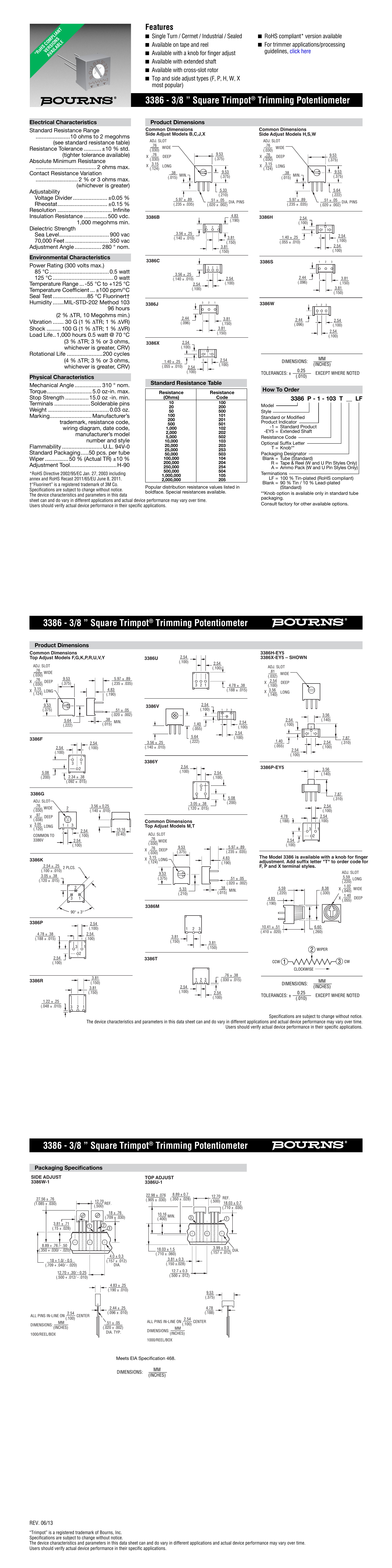 3386 Datasheet