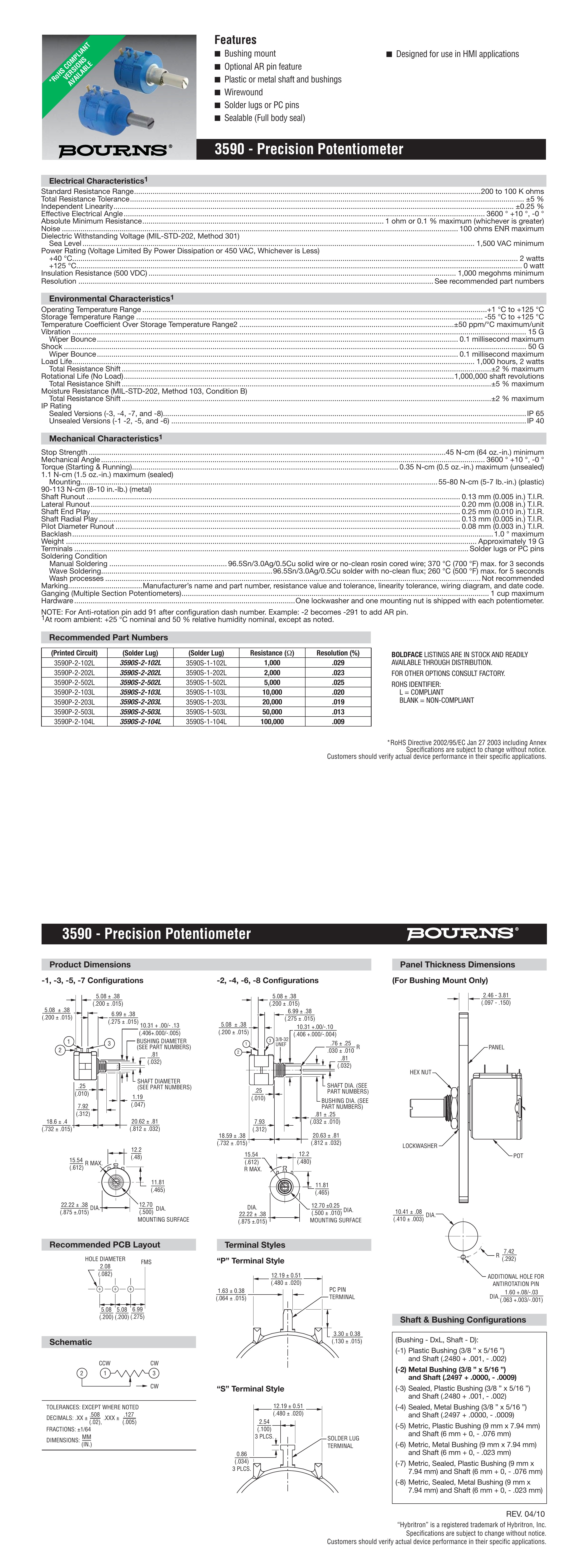3590S Datasheet